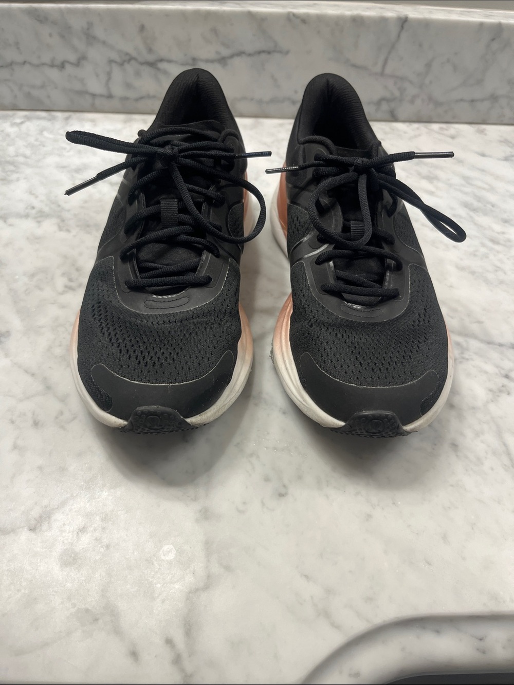lululemon athletica Black and Rose Gold Women's Athletic Shoes